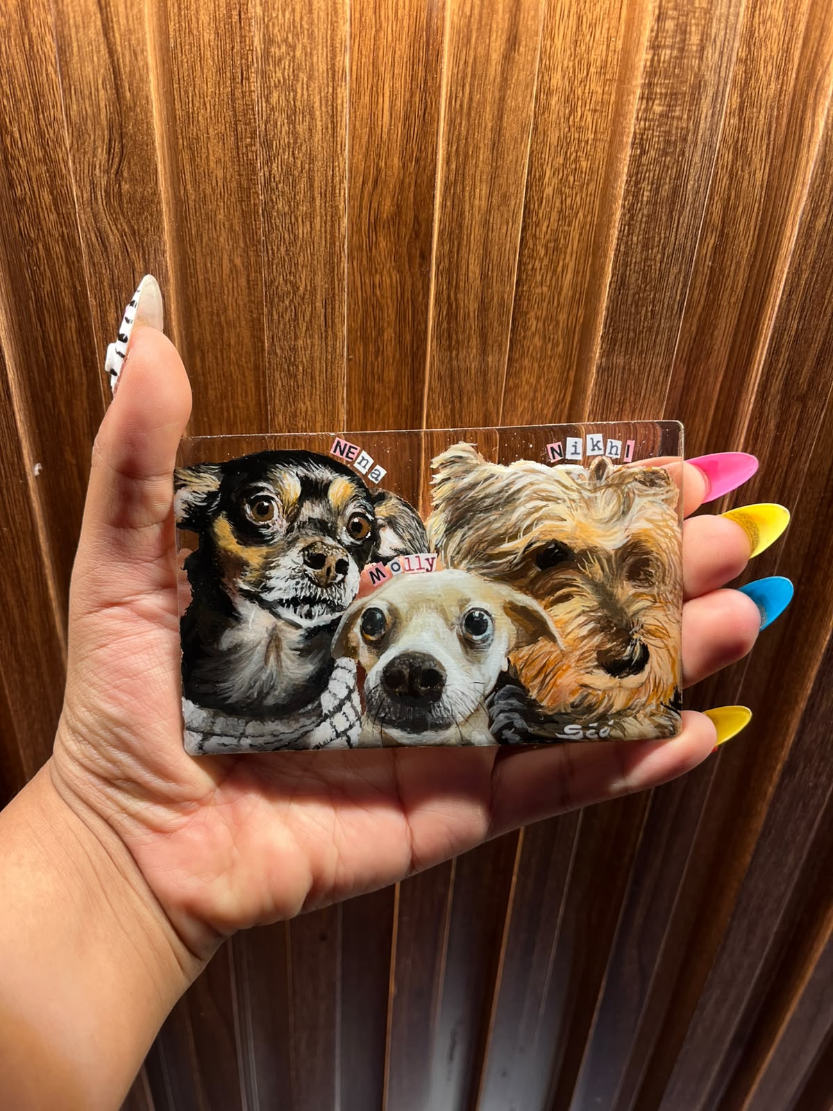 Lienzo de cristal rectangular personalizado